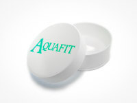 In der mitgelieferten Pocket-Dose lassen sich die Aquafit Ohrstöpsel sicher und hygienisch aufbewahren. Die geöffnete Aufbewahrungsdose für Aquafit Adult.